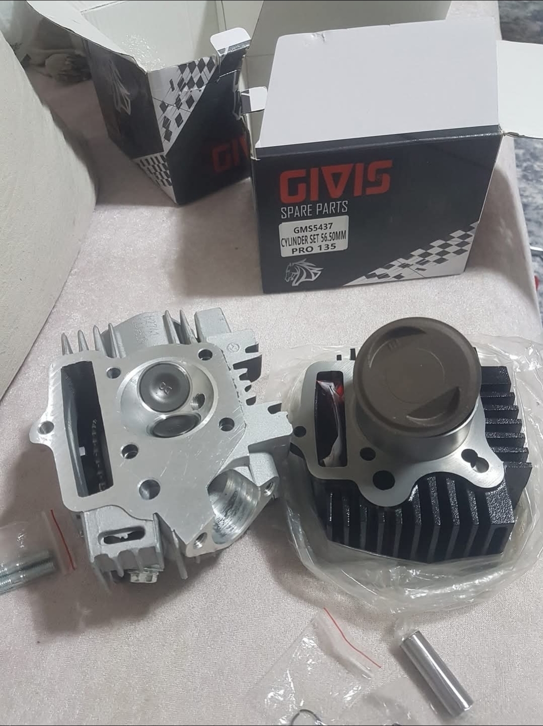 GİVİS CUP X PRO 135 SİLİNDİR ÜST KAPAK KOMPLE 56,5 70 BOY 13 PERNO