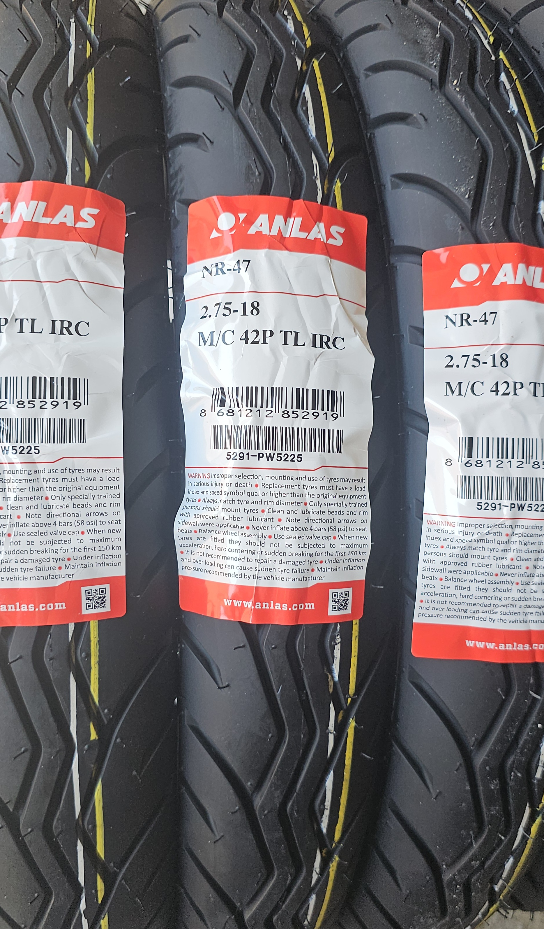 2.75 X 18 TL NR-47 IRC