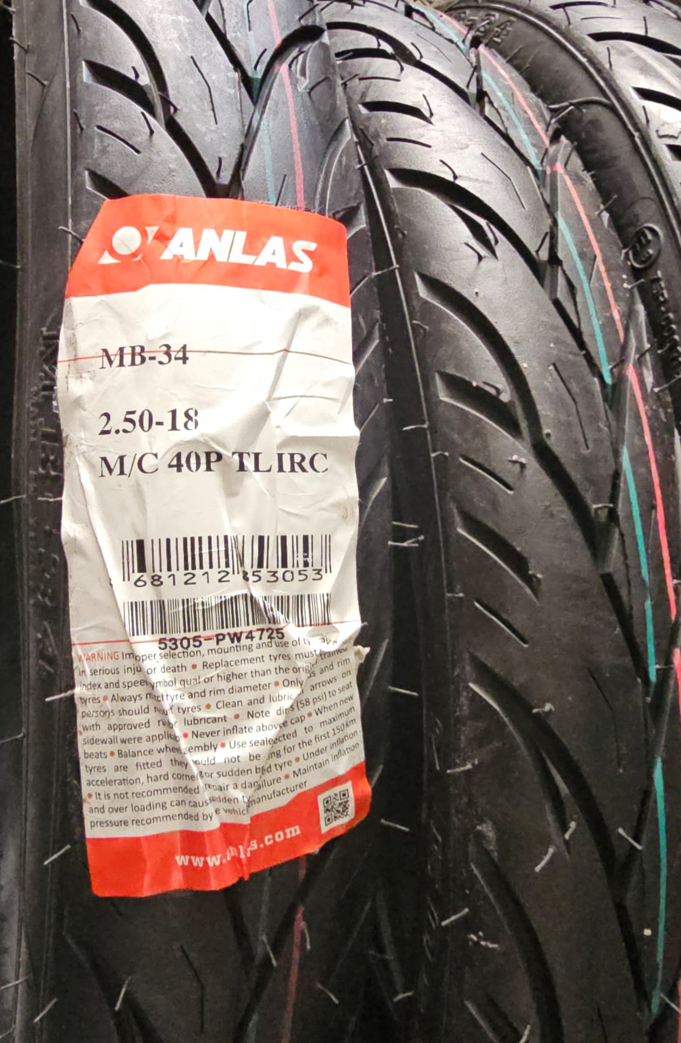 18 X 2.50 TL IRC